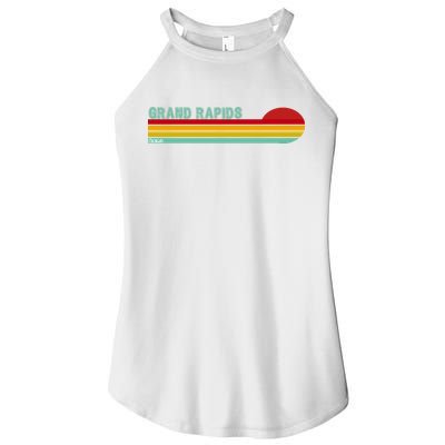Grand Rapids Retro Michigan Women's Perfect Tri Rocker Tank