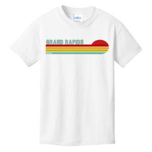 Grand Rapids Retro Michigan Kids T-Shirt