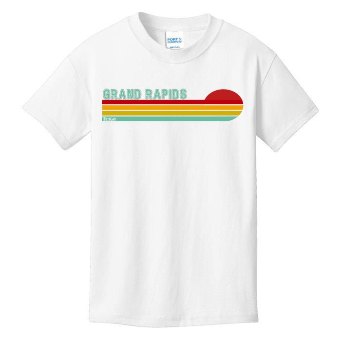 Grand Rapids Retro Michigan Kids T-Shirt