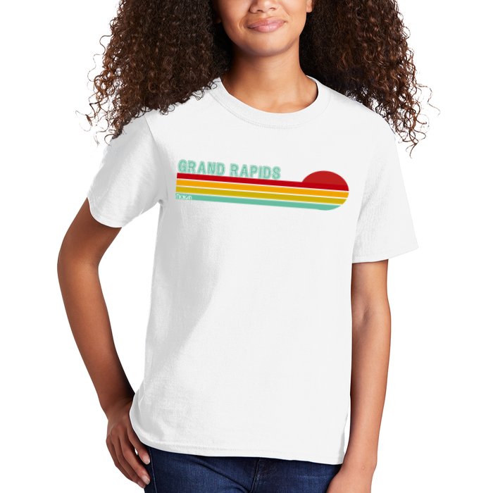Grand Rapids Retro Michigan Kids T-Shirt