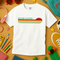 Grand Rapids Retro Michigan Kids T-Shirt