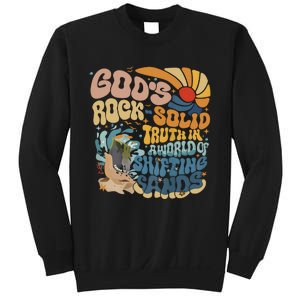 GodS Rocksolid Retro Beach Vbs 2024 Christian Sweatshirt