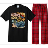 GodS Rocksolid Retro Beach Vbs 2024 Christian Pajama Set