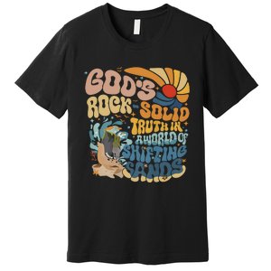 GodS Rocksolid Retro Beach Vbs 2024 Christian Premium T-Shirt