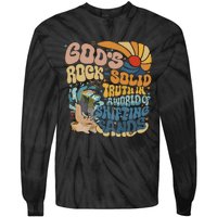 GodS Rocksolid Retro Beach Vbs 2024 Christian Tie-Dye Long Sleeve Shirt