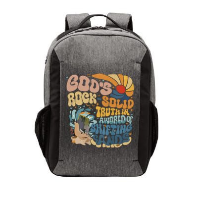 GodS Rocksolid Retro Beach Vbs 2024 Christian Vector Backpack