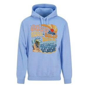 GodS Rocksolid Retro Beach Vbs 2024 Christian Unisex Surf Hoodie