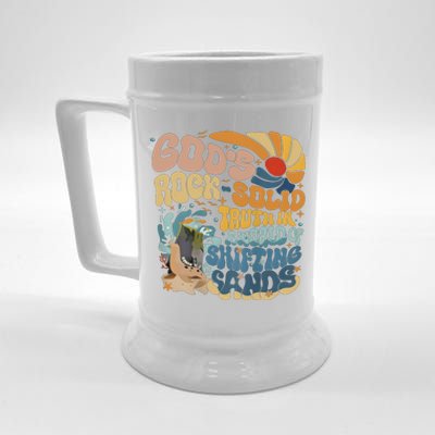 GodS Rocksolid Retro Beach Vbs 2024 Christian Beer Stein