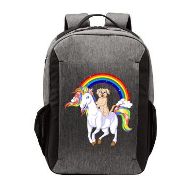 Golden Retriver Riding Unicorn Vector Backpack