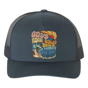 GodS Rocksolid Retro Breaker Rock Beach Vbs 2024 Christian Yupoong Adult 5-Panel Trucker Hat