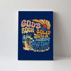 GodS Rocksolid Retro Breaker Rock Beach Vbs 2024 Christian Canvas