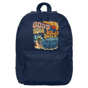 GodS Rocksolid Retro Breaker Rock Beach Vbs 2024 Christian 16 in Basic Backpack