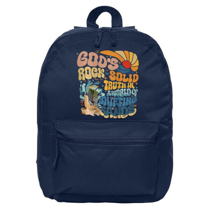 GodS Rocksolid Retro Breaker Rock Beach Vbs 2024 Christian 16 in Basic Backpack