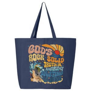 GodS Rocksolid Retro Breaker Rock Beach Vbs 2024 Christian 25L Jumbo Tote