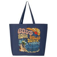 GodS Rocksolid Retro Breaker Rock Beach Vbs 2024 Christian 25L Jumbo Tote