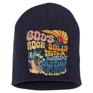 GodS Rocksolid Retro Breaker Rock Beach Vbs 2024 Christian Short Acrylic Beanie