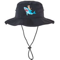 Golden Retriver Riding Shark Legacy Cool Fit Booney Bucket Hat