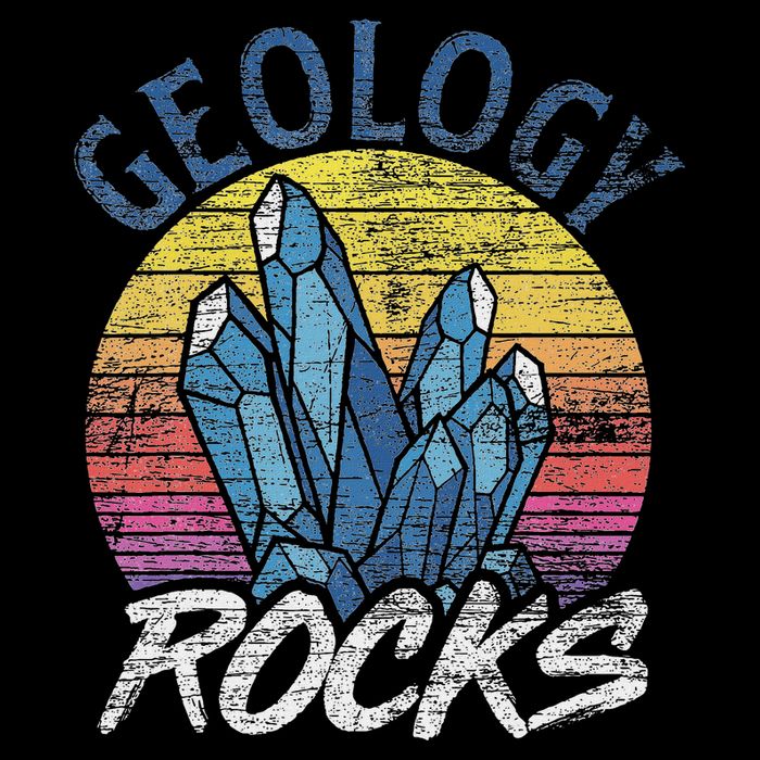 Geology Rocks Retro Geology Drawstring Bag