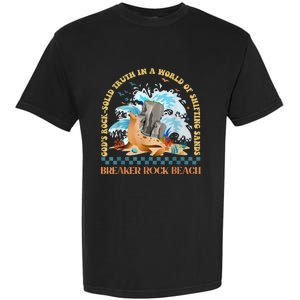 GodS Rocksolid Retro Breaker Rock Beach Vbs 2024 Christian Garment-Dyed Heavyweight T-Shirt