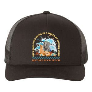 GodS Rocksolid Retro Breaker Rock Beach Vbs 2024 Christian Yupoong Adult 5-Panel Trucker Hat