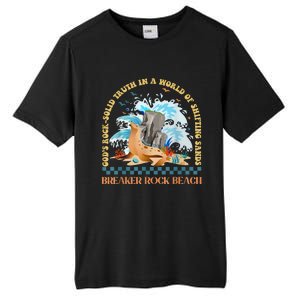 GodS Rocksolid Retro Breaker Rock Beach Vbs 2024 Christian Tall Fusion ChromaSoft Performance T-Shirt