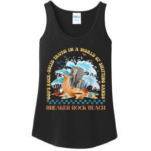 GodS Rocksolid Retro Breaker Rock Beach Vbs 2024 Christian Ladies Essential Tank