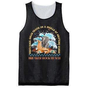 GodS Rocksolid Retro Breaker Rock Beach Vbs 2024 Christian Mesh Reversible Basketball Jersey Tank