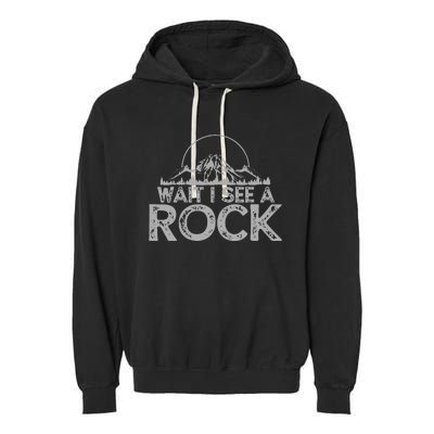 Geology Rockhound Rockhounding Geologist Gift Garment-Dyed Fleece Hoodie