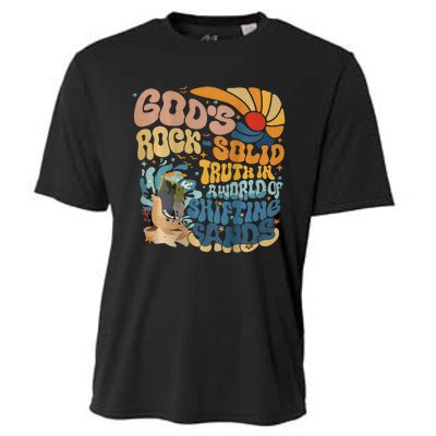 GodS Rocksolid Retro Beach Vbs 2024 Cooling Performance Crew T-Shirt