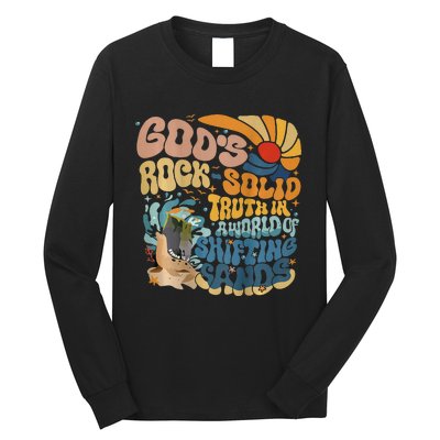 GodS Rocksolid Retro Beach Vbs 2024 Long Sleeve Shirt