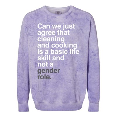 Gender Roles Rights Gift Colorblast Crewneck Sweatshirt