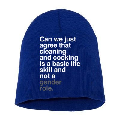 Gender Roles Rights Gift Short Acrylic Beanie