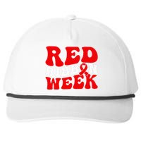 Groovy Red Ribbon Week We Wear Red For Awareness Snapback Five-Panel Rope Hat