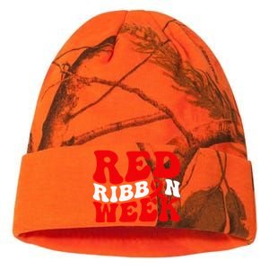 Groovy Red Ribbon Week We Wear Red For Awareness Kati Licensed 12" Camo Beanie