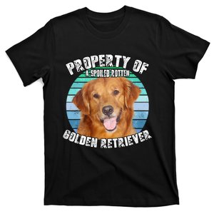 Golden Retriever Retro Property Of T-Shirt