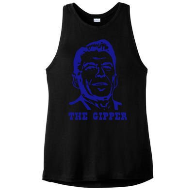 Gipper Ronald Reagan T Shirt Vintage Political T Shirt 80s T Shirt Ladies PosiCharge Tri-Blend Wicking Tank