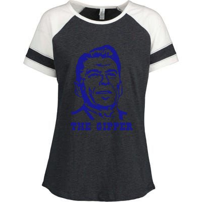 Gipper Ronald Reagan T Shirt Vintage Political T Shirt 80s T Shirt Enza Ladies Jersey Colorblock Tee