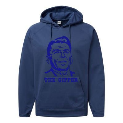 Gipper Ronald Reagan T Shirt Vintage Political T Shirt 80s T Shirt Performance Fleece Hoodie