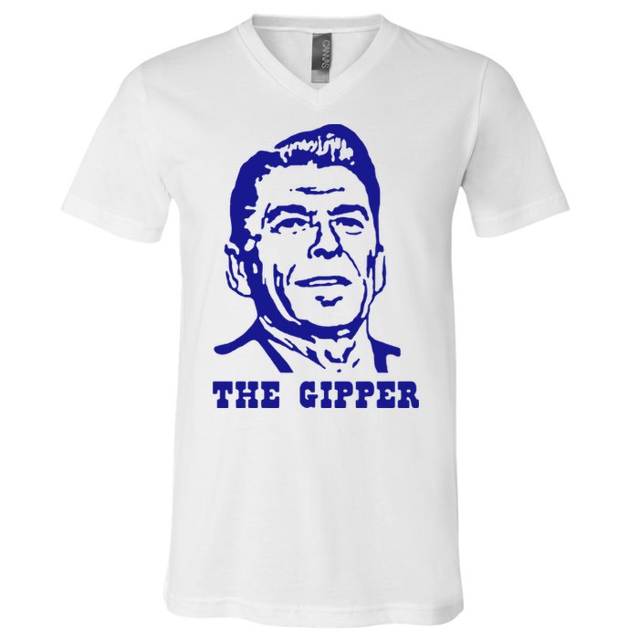 Gipper Ronald Reagan T Shirt Vintage Political T Shirt 80s T Shirt V-Neck T-Shirt