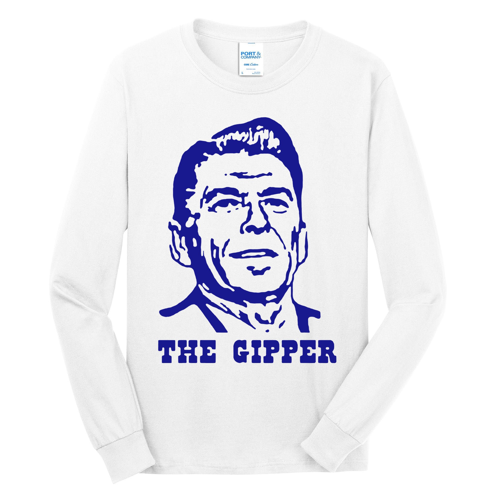 Gipper Ronald Reagan T Shirt Vintage Political T Shirt 80s T Shirt Tall Long Sleeve T-Shirt
