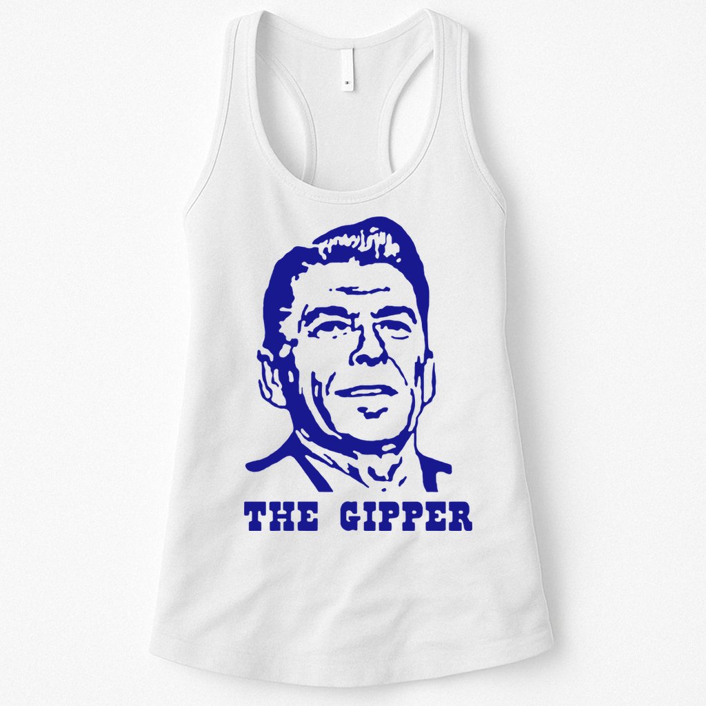 Gipper Ronald Reagan T Shirt Vintage Political T Shirt 80s T Shirt Womens Tank Top