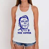 Gipper Ronald Reagan T Shirt Vintage Political T Shirt 80s T Shirt Women's Knotted Racerback Tank