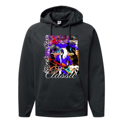 Guitar Rock Star Hero Classic Performance Fleece Hoodie