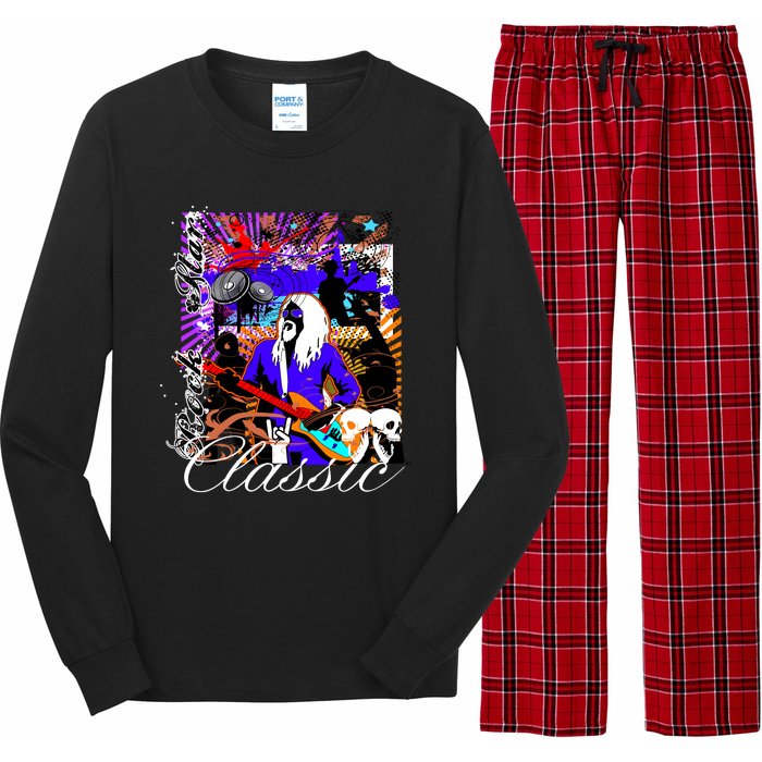 Guitar Rock Star Hero Classic Long Sleeve Pajama Set