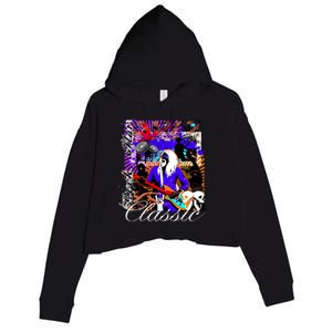 Guitar Rock Star Hero Classic Crop Fleece Hoodie