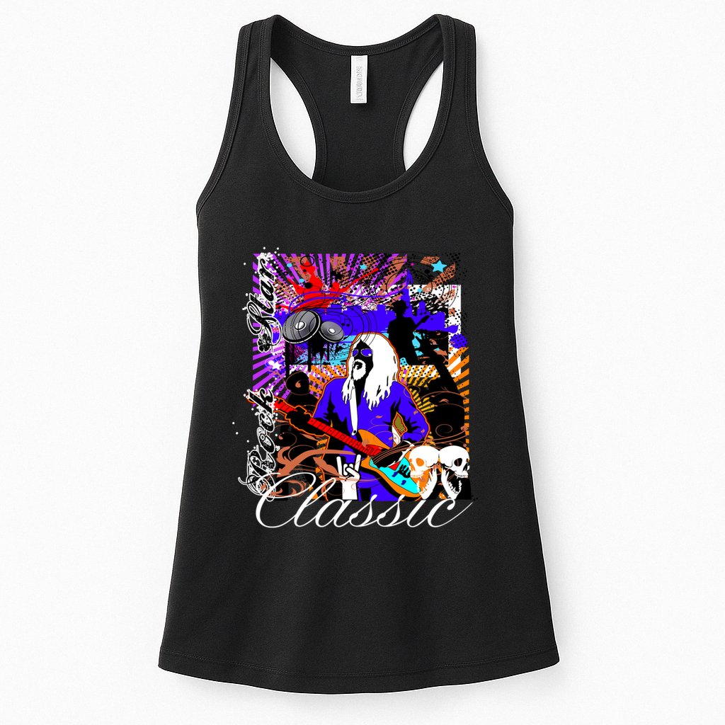 Guitar Rock Star Hero Classic Womens Tank Top