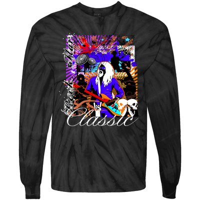 Guitar Rock Star Hero Classic Tie-Dye Long Sleeve Shirt