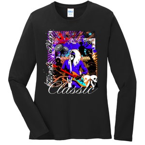 Guitar Rock Star Hero Classic Ladies Long Sleeve Shirt