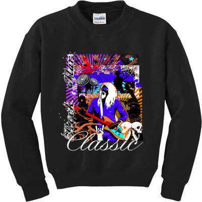 Guitar Rock Star Hero Classic Kids Sweatshirt