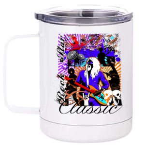 Guitar Rock Star Hero Classic 12 oz Stainless Steel Tumbler Cup